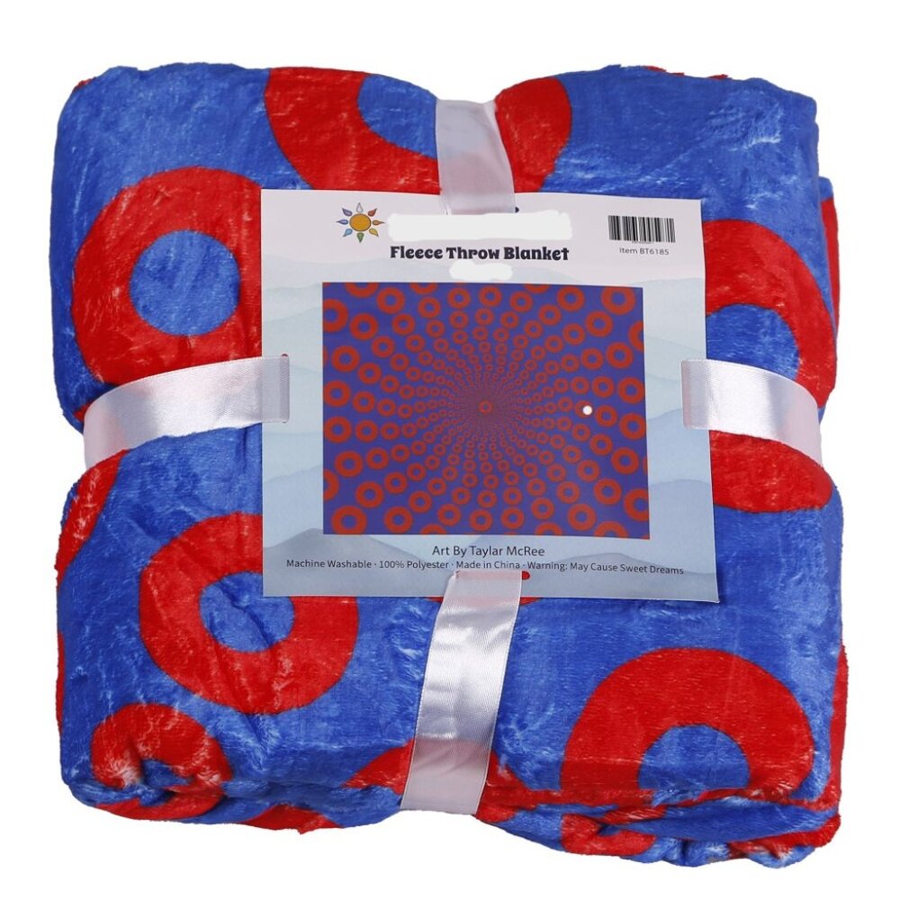 Phish Donut Vibes Blanket ~ Officially Licensed ~ Queen 60" x 80" ~ Brand New!